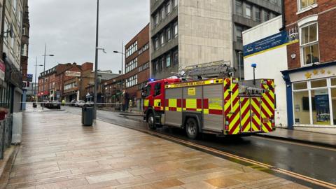 Fire crew in Hanley