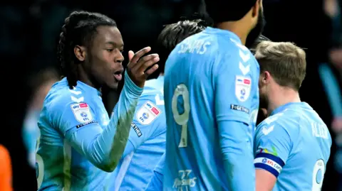 Brandon Thomas-Asante celebrates his winning goal against Bristol City