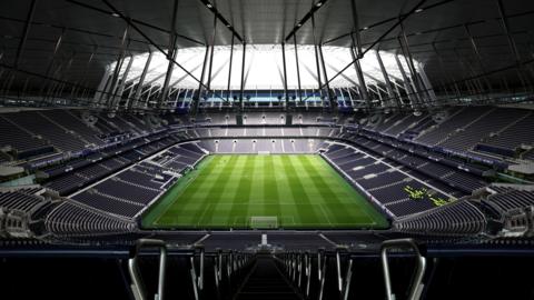 General view of Tottenham Hotspur Stadium