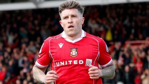 Wrexham's Josh Windass celebrates