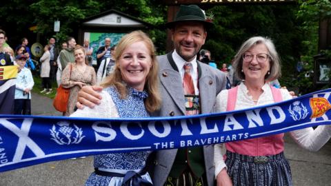 Germans at Scotland's Euro 2024 camp