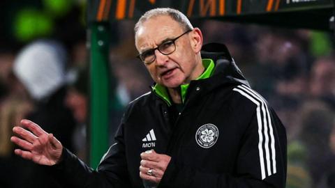 Martin O'Neill on the touchline during Celtic's Europa League win over Utrecht