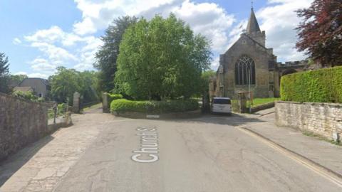 A church and trees on Church Street 