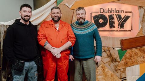 Iain 'Spanish' MacAoidh, Derek 'Pluto' Moireach agus Pàdruig MacCuidhein