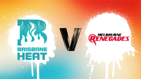 Brisbane Heat v Melbourne Renegades badge graphic