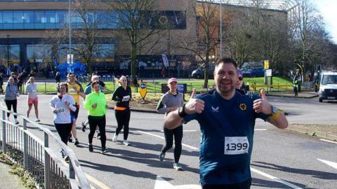 Runners in the Wolverhampton 10k race