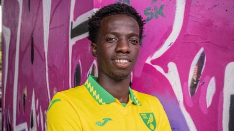Papa Amadou Diallo pictured in Norwich kit