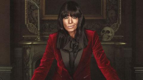 Claudia Winkleman on the set of The Traitors