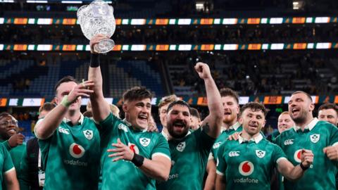 Ireland celebrating 