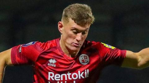 Sonny Fish in action for Crawley Town