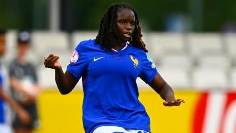 France's Landryna Lushimba Bilombi in action