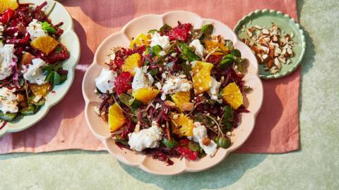 Beetroot and orange salad.
