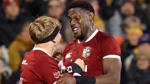 Maro Itoje and Henry Pollock