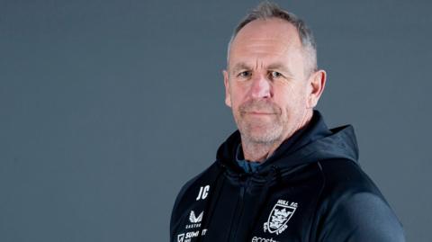 John Cartwright poses for a pre-season photo during Hull FC's 2025 media day