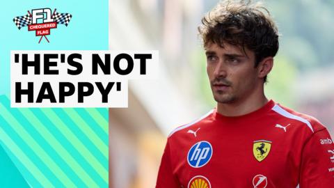 Charles Leclerc in Ferrari race suit