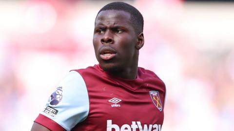 Kurt Zouma playing for West Ham United