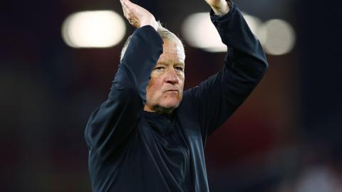 Chris Wilder clapping