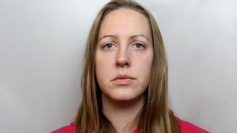 Mugshot of Lucy Letby in red hoody