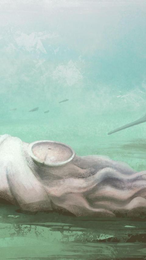 An artist's impression of what the animal would have looked like