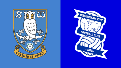 Side-by-side of Sheffield Wednesday and Birmingham City club badges