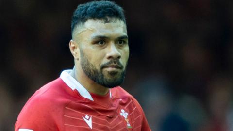 Willis Halaholo playing for Wales