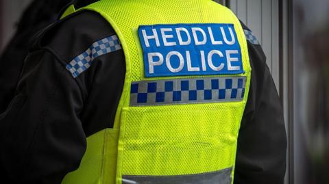 A close-up of a police officer's uniform.