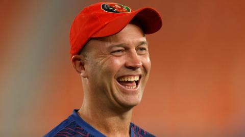 Jonathan Trott during an Afghanistan training session