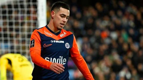 Othmane Maamma playing for Montpellier