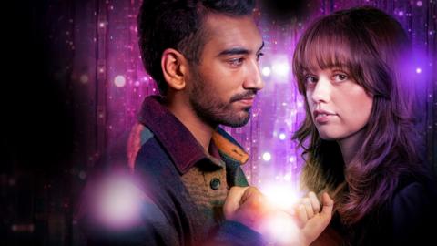 Nabhaan Rizwan and Aimee Lou Wood in Film Club