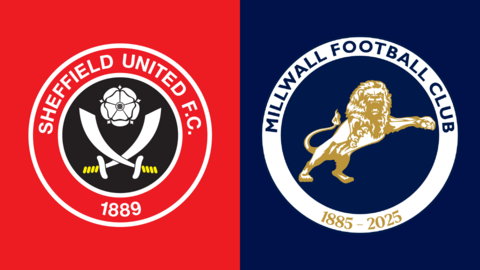 Side-by-side of Sheffield United and Millwall club badges
