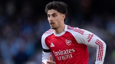 Kai Havertz playing for Arsenal