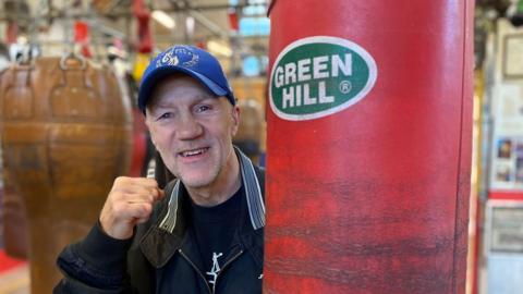 Glyn Rhodes in his gym