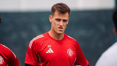 Radek Vitek in Manchesteer United training