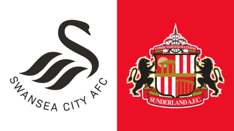 Swansea City and Sunderland football club crests