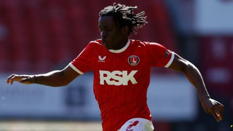Tyreece Campbell in action for Charlton