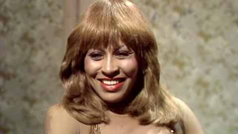 Tina Turner in the Tonight in Town studio.