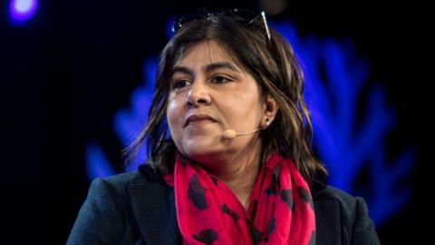 Baroness Warsi speaking at Hay Festival