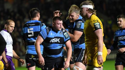 Danny Southworth celebrates scoring 