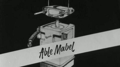 A cartoon of Mabel the robot and the words 'Able Mabel'