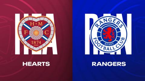 Hearts and Rangers badges