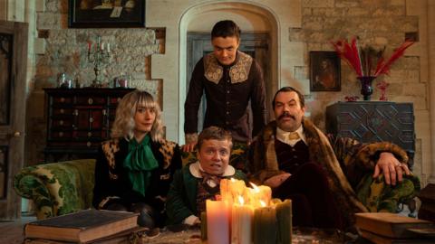 (L-R) Valeeta (Sian Clifford), Vernon (Gabriel Nagy), Val (Lenny Rush), Victor (Tom Davis)