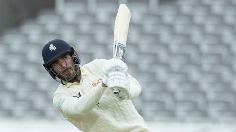 Kent batter Grant Stewart in action