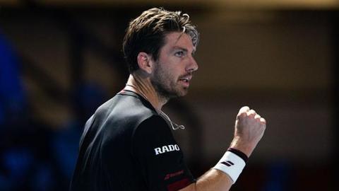 Cameron Norrie fist pumping in celebration