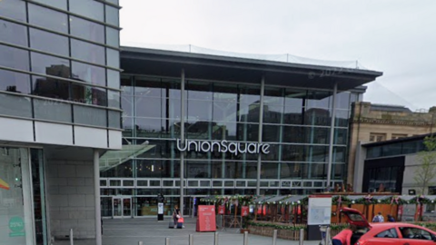 a google street view of the union square mall in Aberdeen