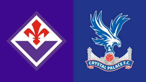 Fiorentina v Crystal Palace badges graphic