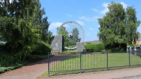 Miner’s Wheel Memorial includes the former pit's winding gear