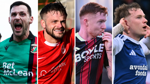 Pat Hoban, Andy Ryan, Fraser Bryden and Peter Campbell