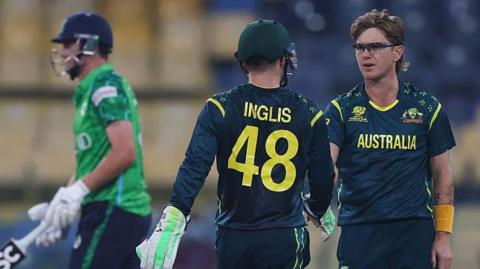 Adam Zampa takes a wicket