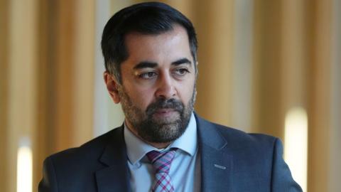 Humza Yousaf at the Scottish Parliament.