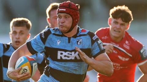 James Botham attacks for Cardiff